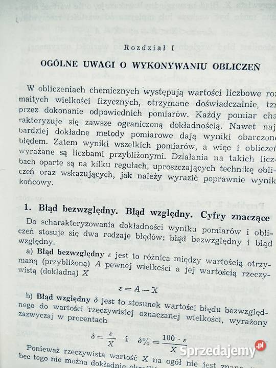 Podstawy obliczeń chemicznych antykwaryczne Warszawa