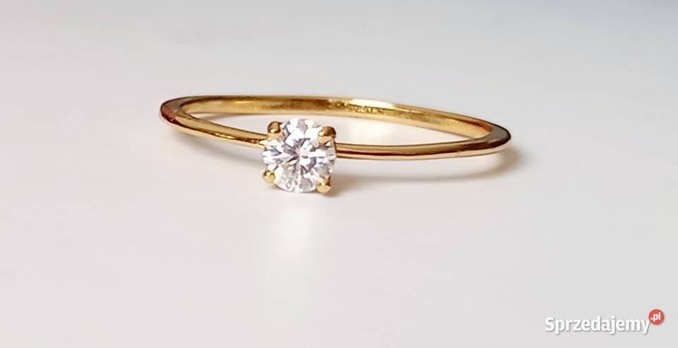 Diamentowy pierścionek z Moissanitem 03CT r12 Gdańsk