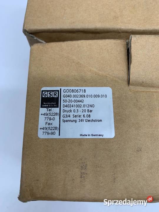 GSR GO0806718 G040002369010009010 Valve 0320Bar Warszawa