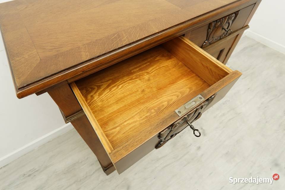 Antyczna komoda z końca XIXw w stylu secesyjnym Jerka