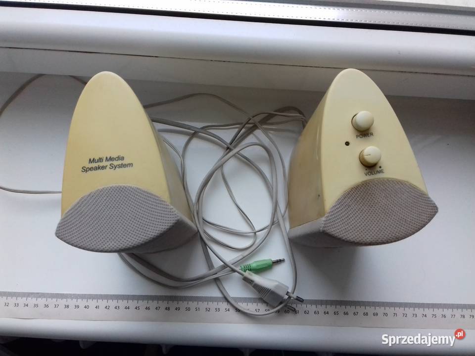 Głośniki PC SunnyLine Jack 35mm Multi Media Regulacja dźwięku na przewodzie Komputery i Akcesoria Bydgoszcz