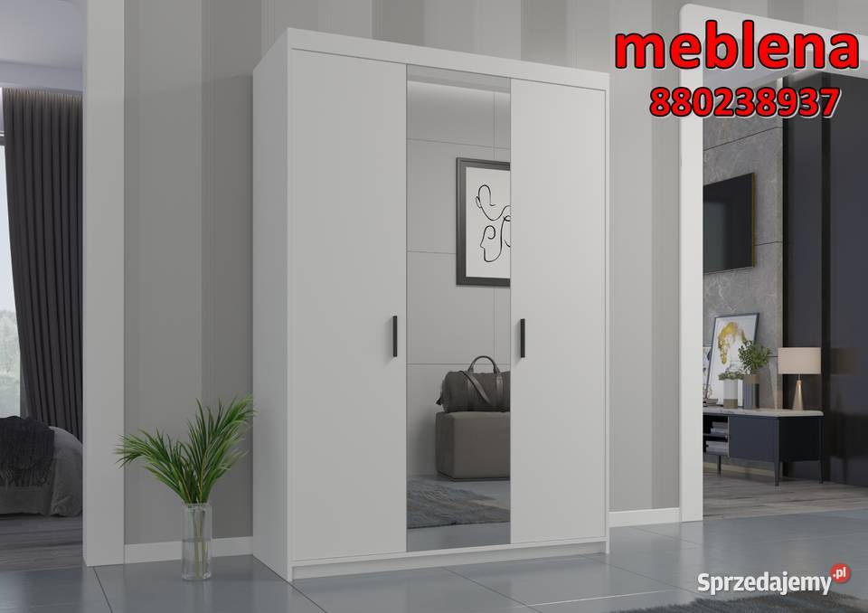 Szafa DOSTAWA CAŁA POLSKA 90 x 190 biała sonoma Wrocław