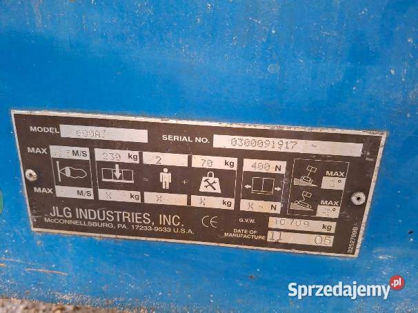 JLG 600AJ 2005 Rok produkcji 2005 Warszawa