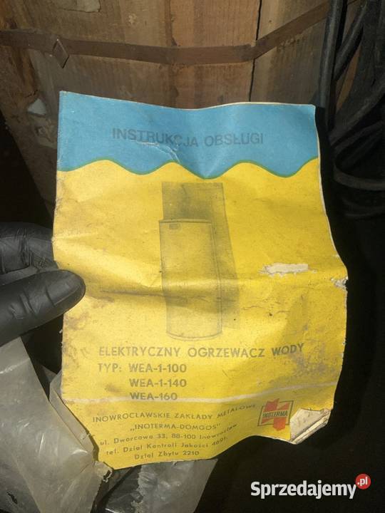 Boiler elektryczny nowy Bieliny