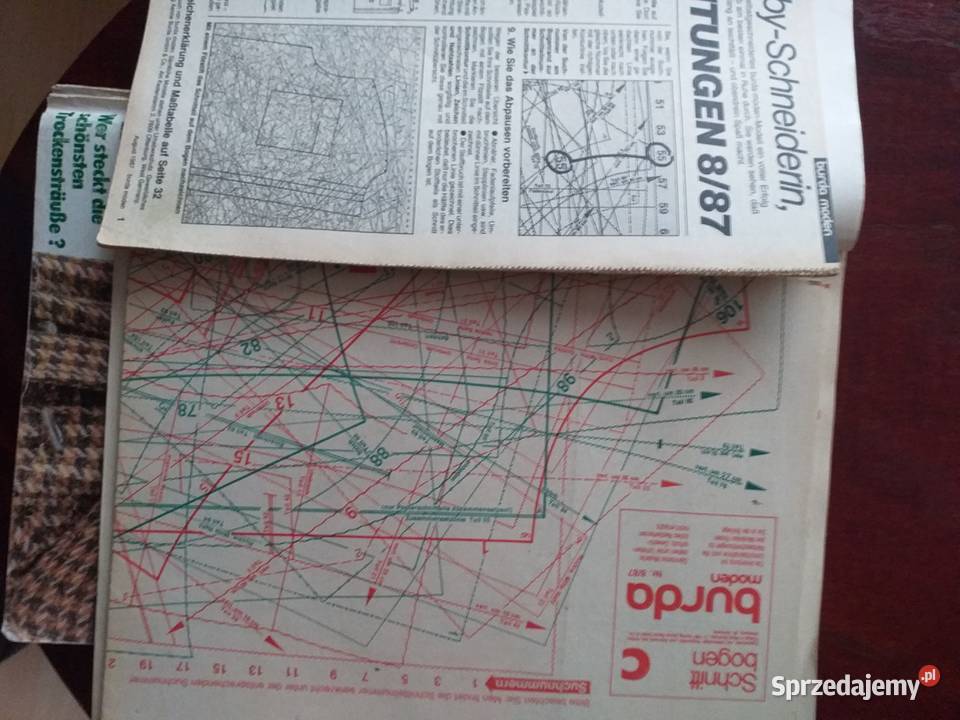 Burda moden wersja niemiecka 1987 r 3 nry