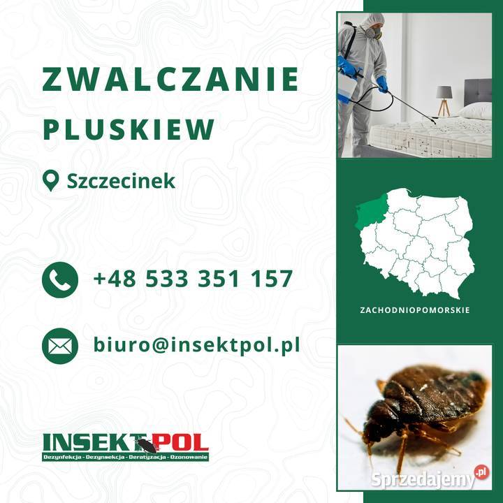 Zwalczanie pluskiew Szczecinek Odpluskwianie zachodniopomorskie