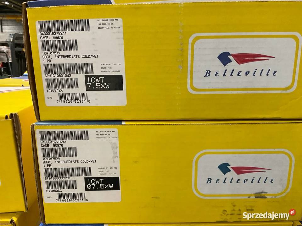Nowe buty wojskowe USA Belleville 7 75 115 XW skóra Miłków