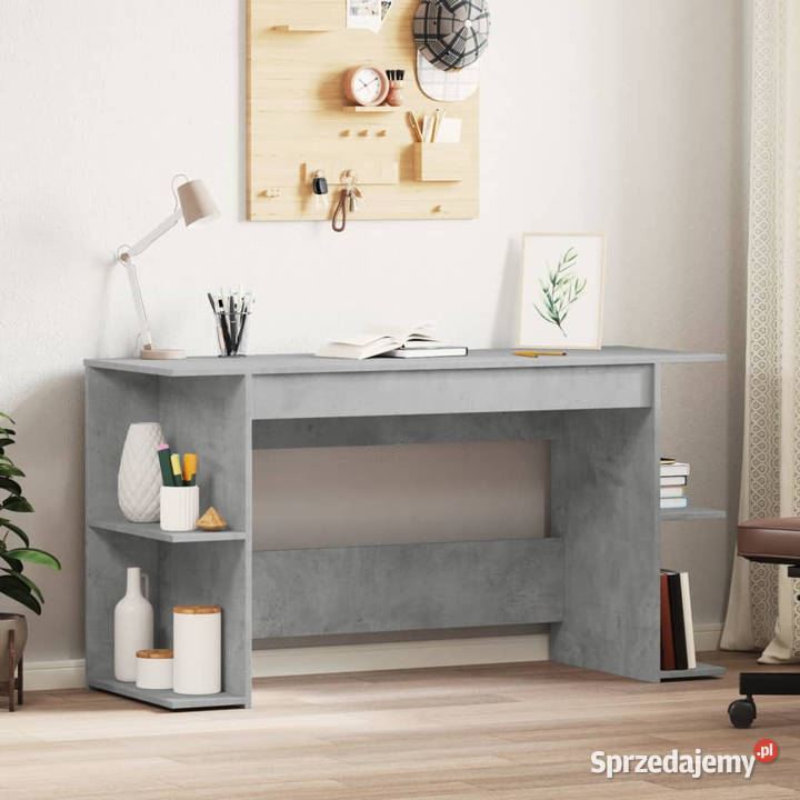 Biurko szarość betonu 140x50x75 materiał mazowieckie Warszawa