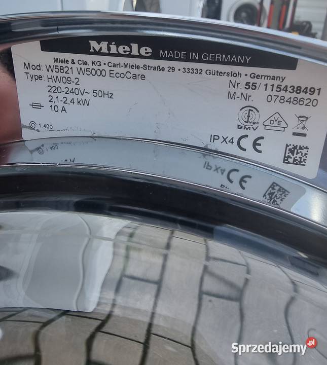 Zestaw AGD Miele Pralka Miele W 5821 W 5000 sprzedam