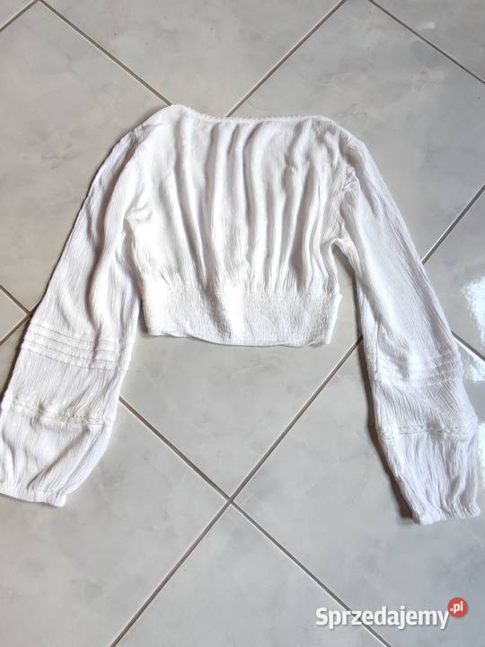 Pull Bear tetrowa top bawełniana krótka bluzka Kielce