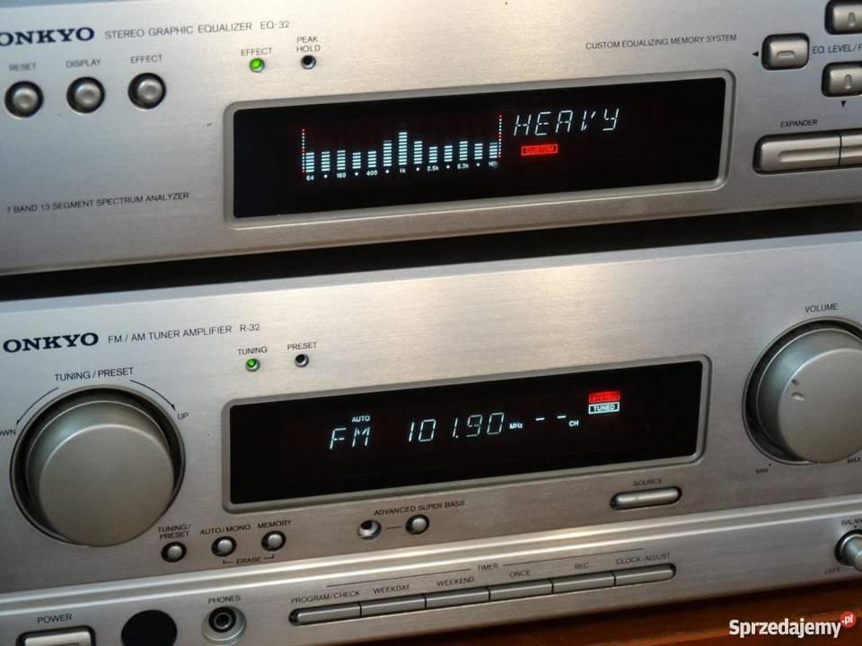 Amplituner Onkyo z korektorem pilot mocny Jasło