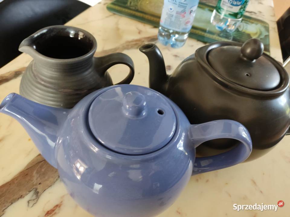 kolekcja oryginalnej ceramiki imbryki dzbanki Gorzów Wielkopolski