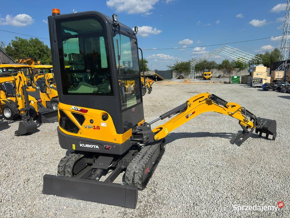 Nowa Minikoparka XGV VIP18 z 2026 Roku Waga 1800 Koparki Rzeszów