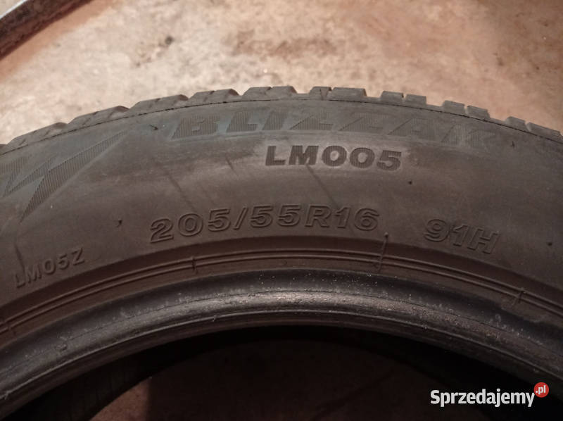 Opony zimowe Bridgestone 20555 R16 91H używane Kielce
