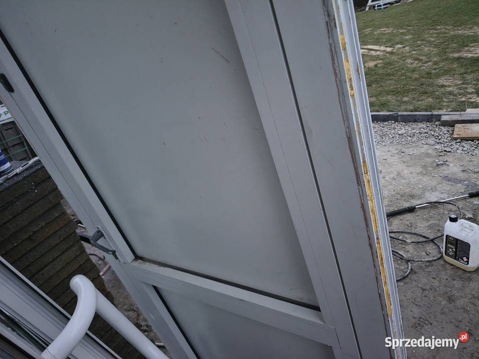 Drzwi aluminiowe zewnętrzne 213 x96 Sieklówka