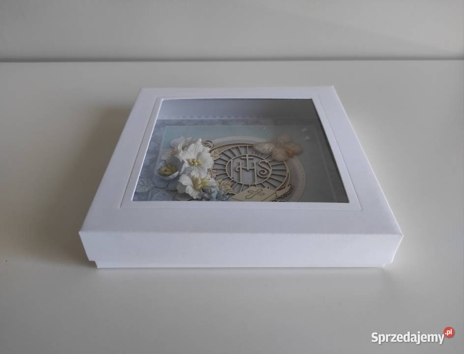 Kartka w pudełku ręcznie robiona na Pamiątkę Łódź