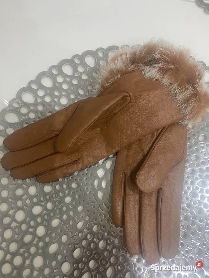Rękawiczki skórzane nowe