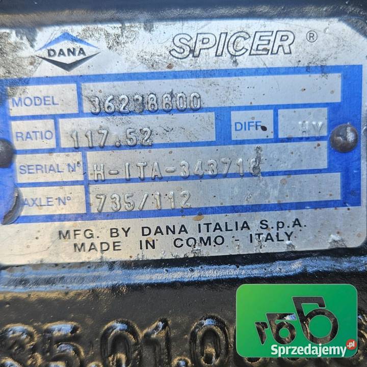 Most 735112 Dana Spicer 36238800 Valtra N121