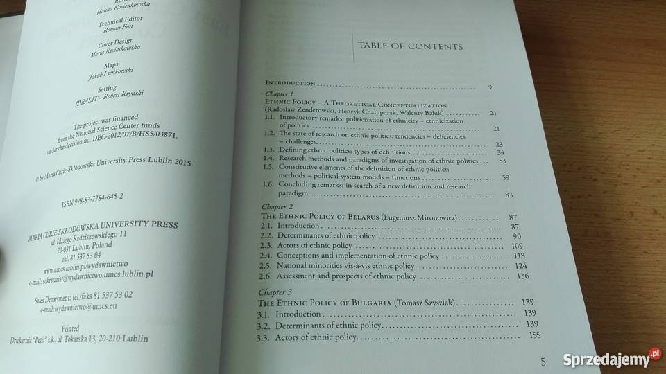 Ethnic policy in contemporary East Central politologia, stos. międzynarodowe Gdańsk