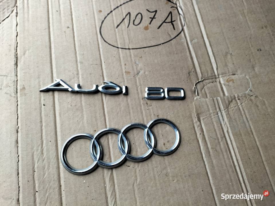 AUDI 80B4 80B3 ZNACZEK EMBLEMAT NAPIS Kamień-Kolonia