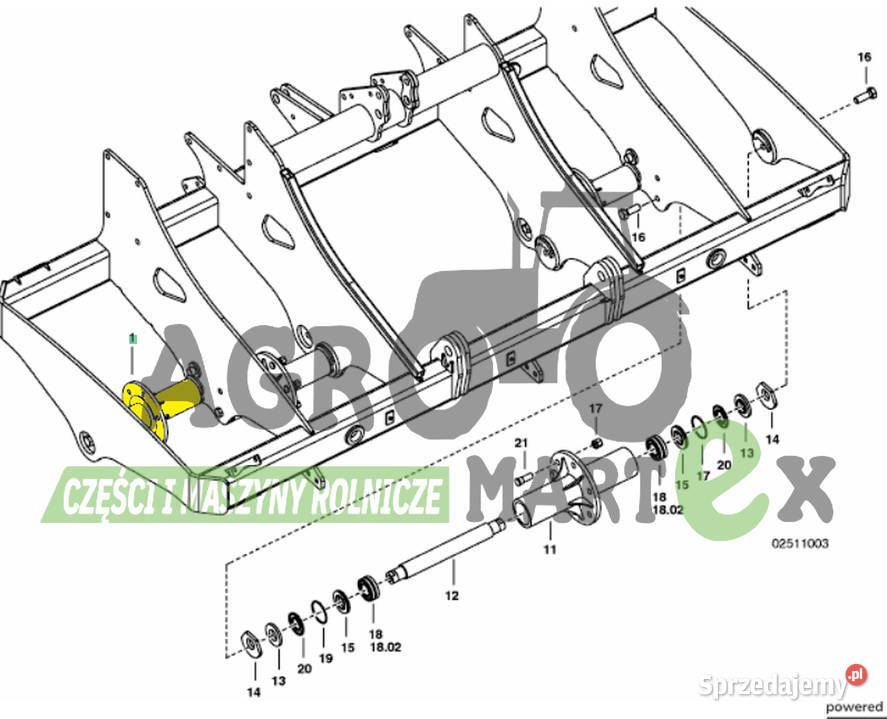 008507060011 OŚ KOŁA TERRASEM POTTINGER Wichrów