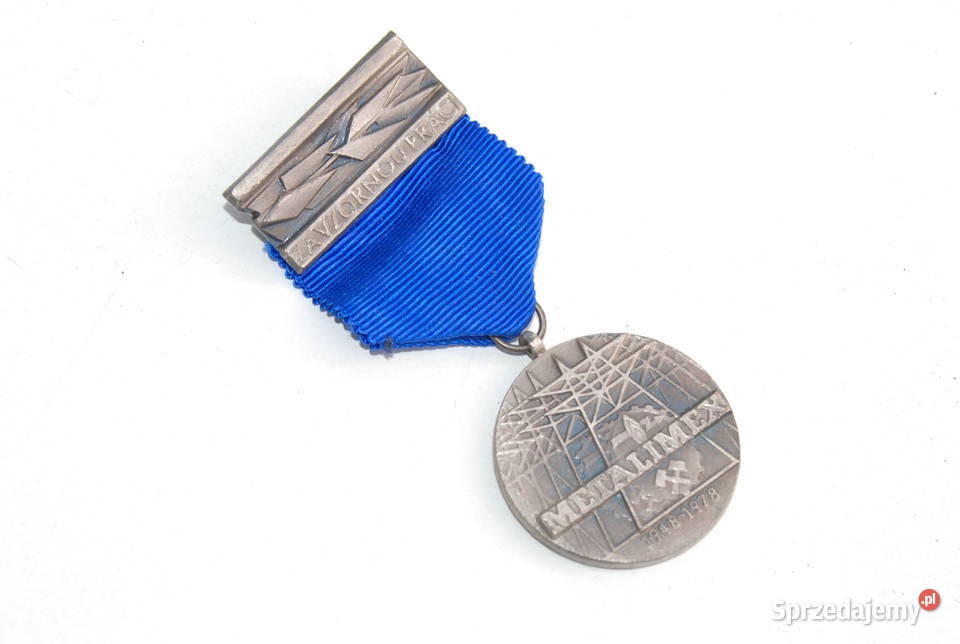 Stara medal zapinka odznaka wpinka 70 lata antyk Cieszyn