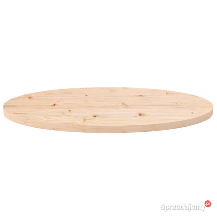 Blat stołu 80x40x25 lite drewno sosnowe owalny mazowieckie Warszawa