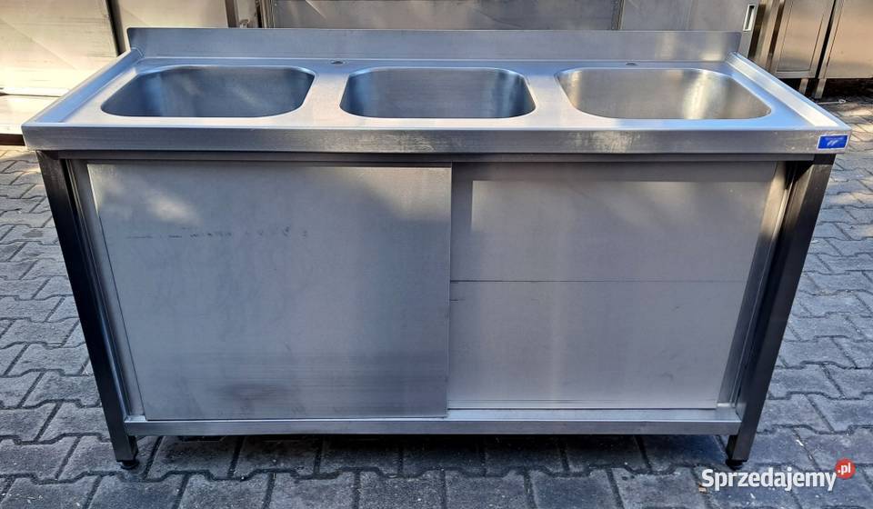 ZLEW 3 KOMOROWY Z SZAFKĄ DRZWI SUWANE 1506085 Nowe Skalmierzyce
