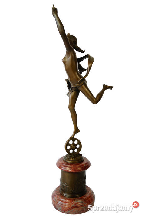 FORTUNA duża figura z brązu rzeźba mitologia Gizałki