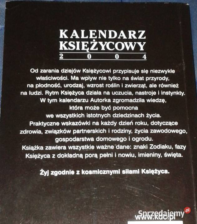 Kalendarz Księżycowy 2004 Dzień dniu Dorothea Chełm