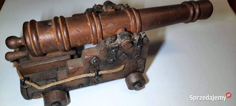 Model angielskiej armaty morskiej z XVIII wieku Militaria Warszawa