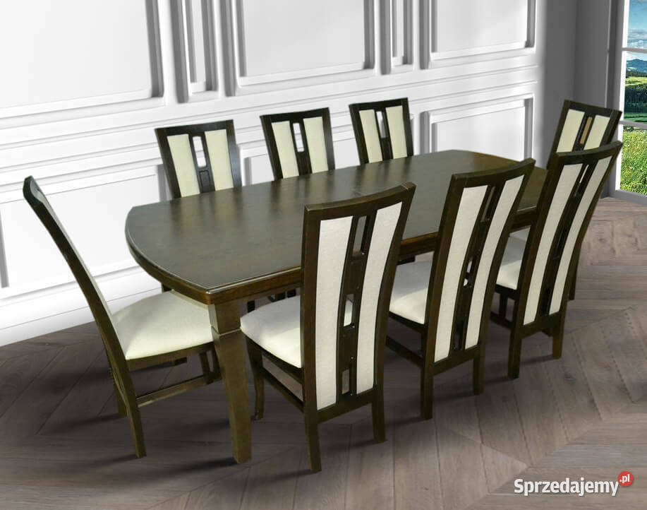 Stół Dębowy KLOZE PLUS 6 krzeseł PAKO Chełm