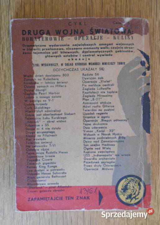 Żółty Tygrys Kobra 1961 Parczew