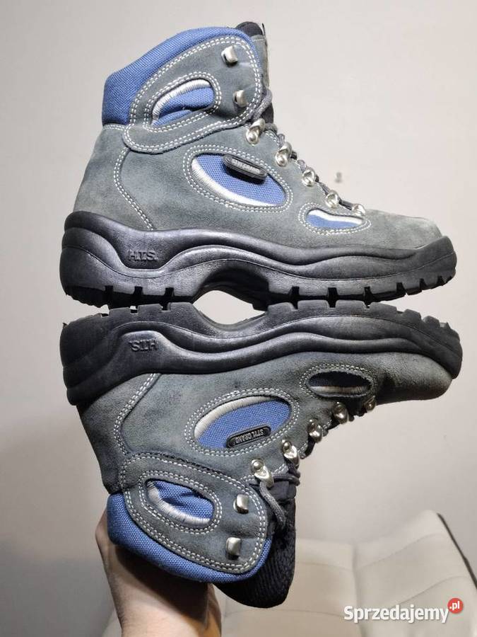Buty trekkingowe 37 ocieplane górskie szary/srebrny