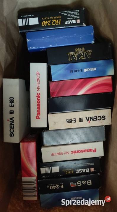 kkasety wideo VHS kolekcjonerskie JVC TDK Maxell filmowa Kielce