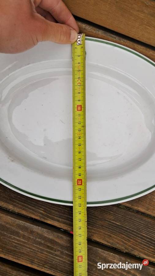 Stary biały półmisek Służba Zdrowia Lubiana PRL Świecie