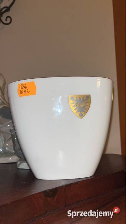KPM Berlin Wazon biała porcelana Porcelana i szkło