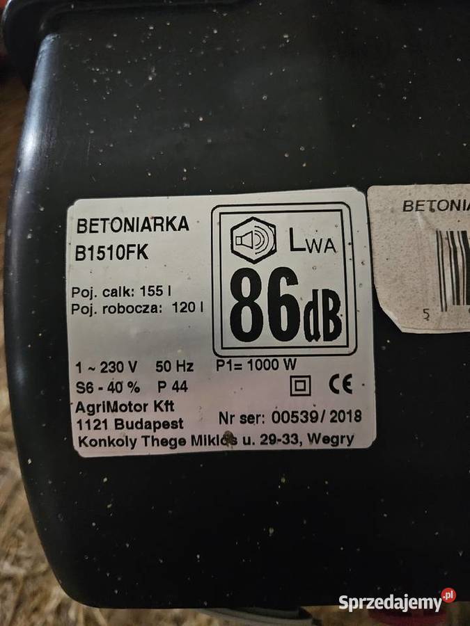 Betoniarka B1510 FK Elbląg