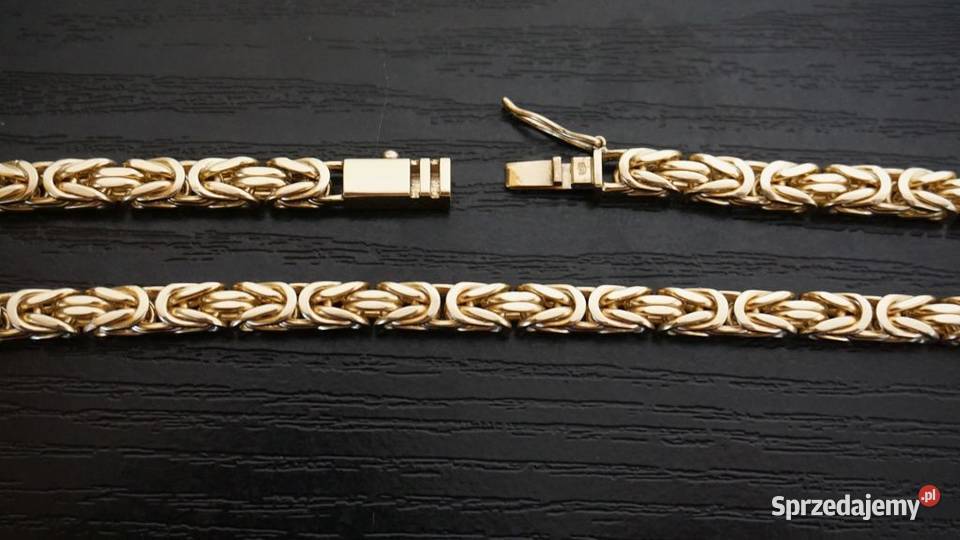 ZŁOTY ŁAŃCUSZEK KRÓLEWSKI SPLOT 125 GRAM NOWY
