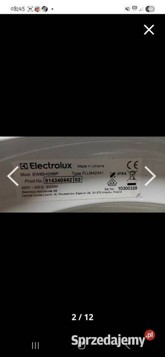 Pralka ELECTROLUX EW6S426BP Przodkowo