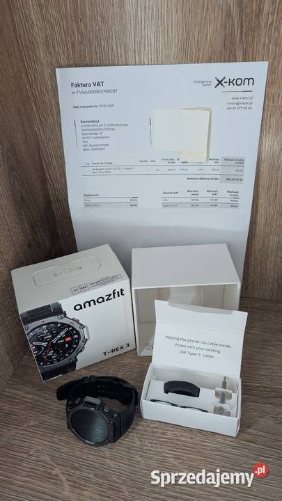 Smartwatch amazfit TREX 3 Onyx Komplet Gwarancja Ruda Śląska