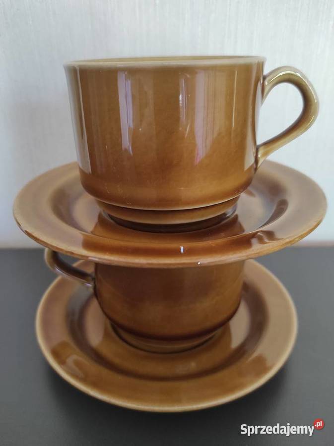 Filiżanki Topaz porcelit Mirostowice Warpechy Stare