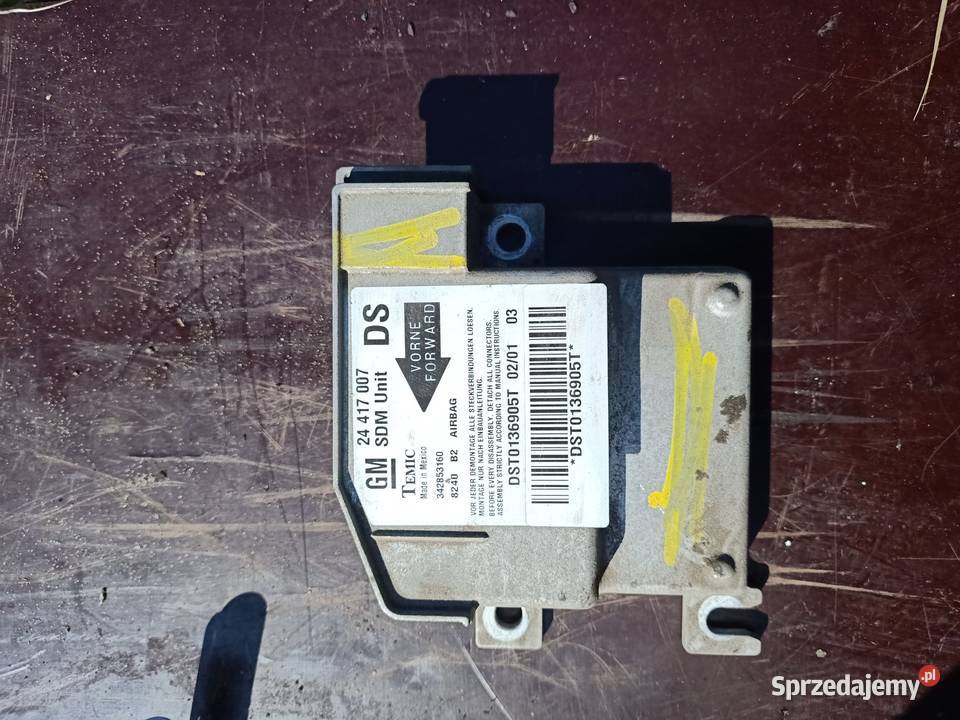 moduł sensor airbag opel corsa c 24417007 Szczecin