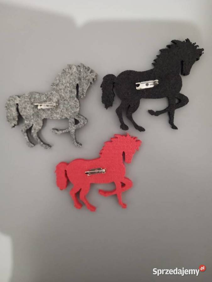 Broszka przypinka filcowa Biżuteria śląskie Tychy