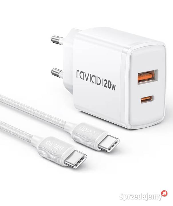 Ładowarka 20W kabel USBC 1m szybkie ładowanie Zamość