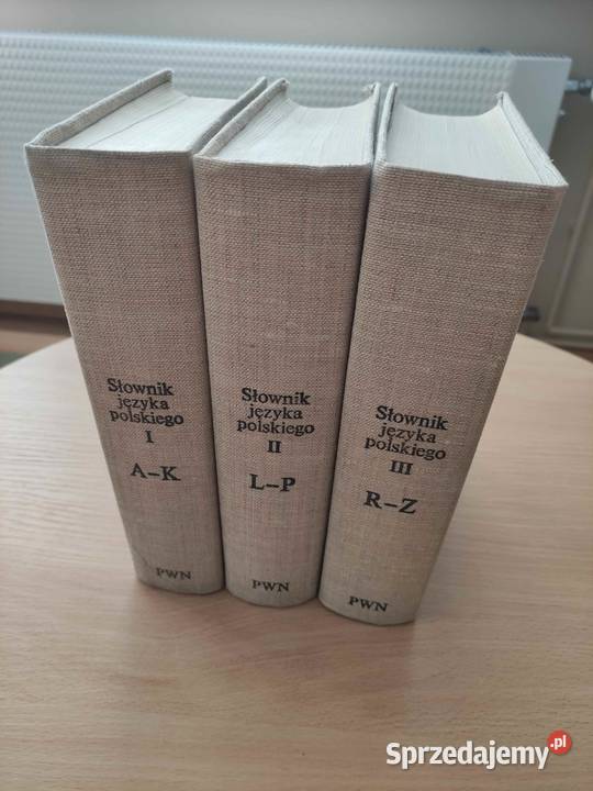 Słownik Języka Polskiego PWN 1988 3 tomy AK LP