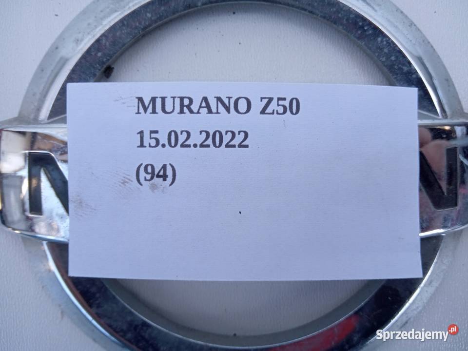 ZNACZEK EMBLEMAT LOGO NISSAN MURANO Z50 osobowe Nowy Tomyśl