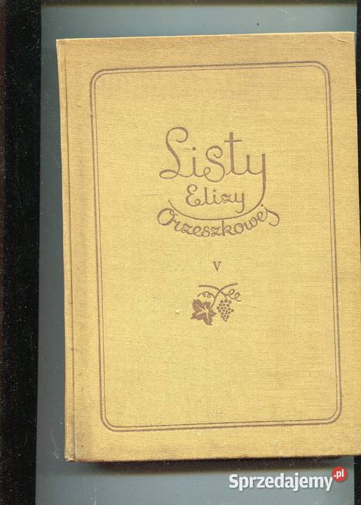 Listy zebrane TV Eliza Orzeszkowa