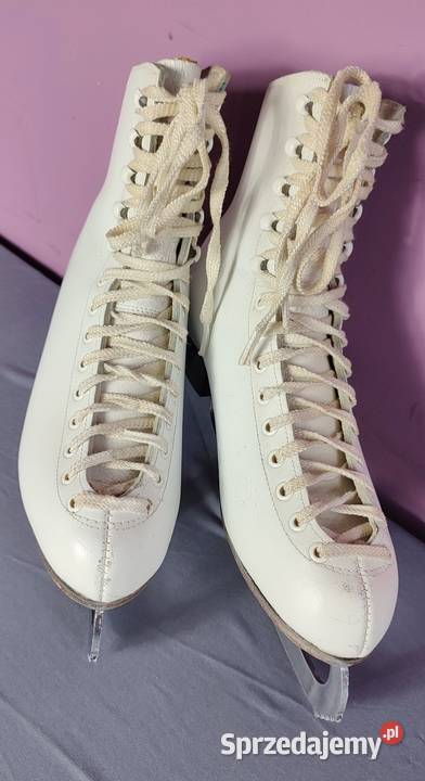 Skórzane łyżwy WIFA figurowe rozmiar 38 wkładka Jasień