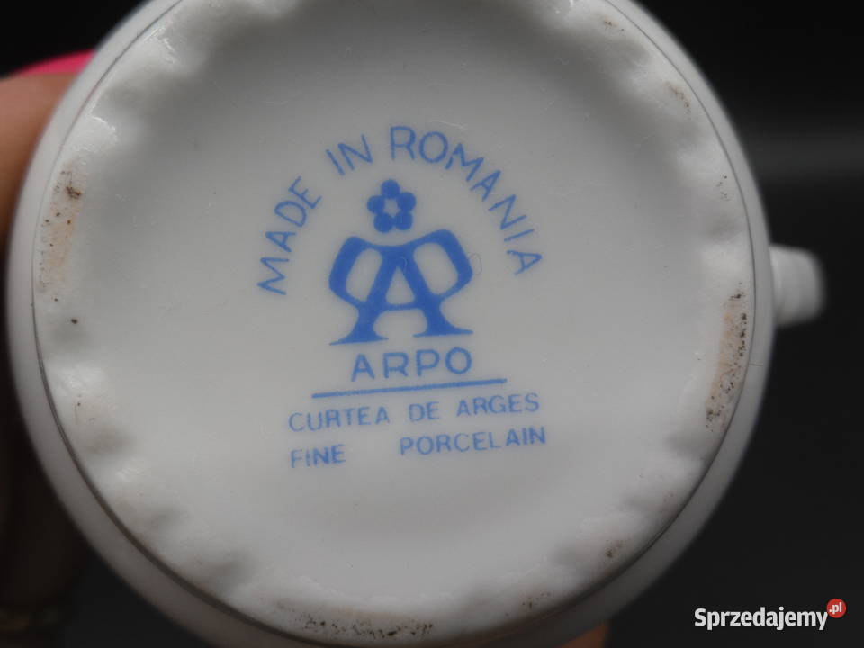 Elegancka Filiżanka ARPO Curtea de Arges Porcelana i szkło Raszków sprzedam